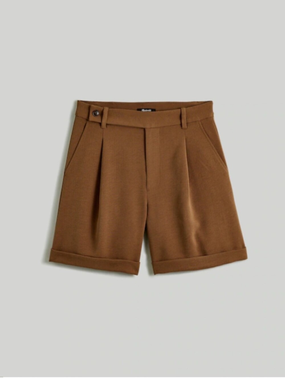 Madewell The Harlow Short Light Roast Brown Tailored Shorts Size 12